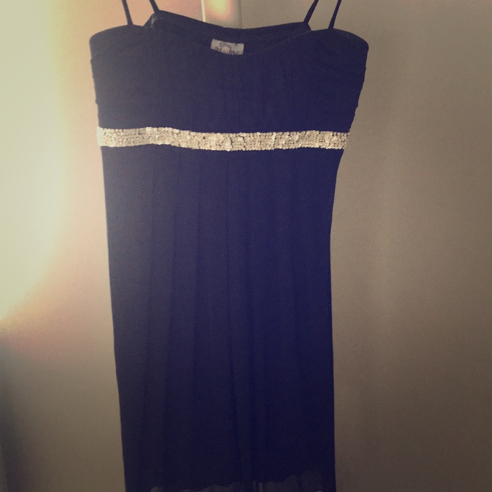 Navy cocktail dress